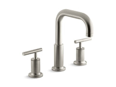 KOHLER 087206775239 Kohler Purist K-T14428-4-BN Deck-mount Bath Faucet Trim for High-Flow Valve with Lever Handles