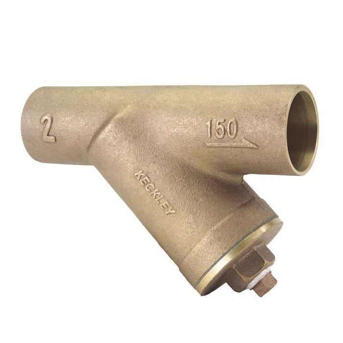 Keckley 3/41SJY-BCM20M34-FTI-E Style E150I Wye Strainer With 20 Mesh 304 Stainless Steel Screen and Threaded Cover Connection, 3/4 in Nominal, 4-1/4 in OAL