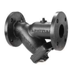 Keckley 61FFY-CI125P34-FBI-A7 Style A7I Wye Strainer With 1/8 in Perforated 304 Stainless Steel Screen, 6 in Nominal, 18-1/2 in OAL, Flanged Connection, Fiber Softgoods, Import