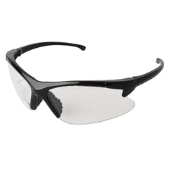 KleenGuard 20388 V60 30-06 Bi-Focal Lens Reader Safety Glasses +2 Diopter Clear Lens Black Nylon Frame