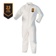 KleenGuard 44306 A40 Liquid Particle Protection Disposable Coverall 3XL White Microporous Film Laminate