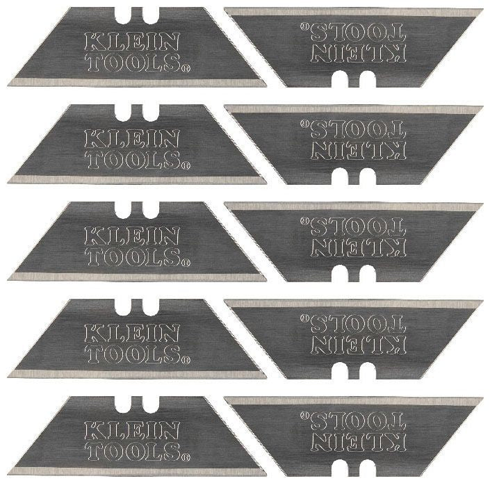 Klein Tools 44124 Utility Knife Blades Heavy Duty Steel 10/Pack