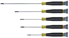 Klein 85614 Screwdriver Set, Electronics Slotted and Phillips, 5-Piece