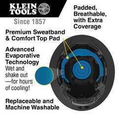 Klein Tools KHHTOPPAD2 Hard Hat Top Pad Replacement Premium Karbn