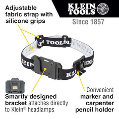 Klein Tools 56060 Headlamp Bracket with Fabric Strap Adjustable Holder