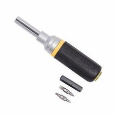 Klein Tools 32558 6-in-1 Ratcheting Screwdriver/Nut Driver with Cushion Grip