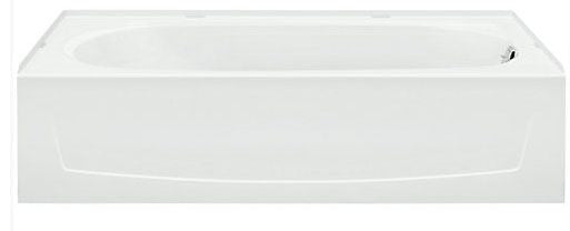 Sterling 71041120-0 Performa 7104 Vikrell Right Drain 3-Wall Alcove Bathtub 35 gal