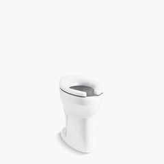 Kohler K-96054-0 Wellcomme Ultra Flushometer Elongated Bowl Only, Rear Spud, White