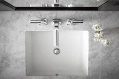 Kohler K-2882-0 Verticyl Under-Mount Vitreous China Rectangular Bathroom Sink, 19-13/16 in L x 15-5/8 in W x 6-3/4 in H