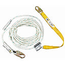 Werner L241050 50FT Rope Lifeline Manual Rope Adjuster 3FT Shock Absorbing Lanyard