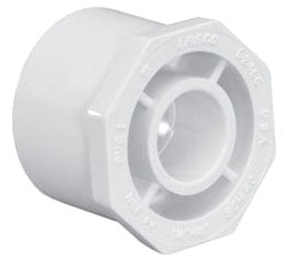 LASCO 437-251 2 Inch x 1.5 Inch Slip x SKT PVC Reducer