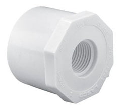 LASCO 438-101 Reducing Bushing 3/4 Inch Spigot x 1/2 Inch FPT 480 PSI Lead-Free Type 1 PVC