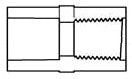 Lasco 9835-010 Female Adapter44 Slip x FPT - 1 in