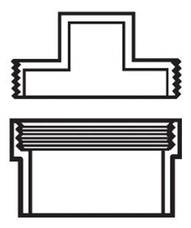 Lasco D112030 3 Fitting Cleanout Adapter With Plug