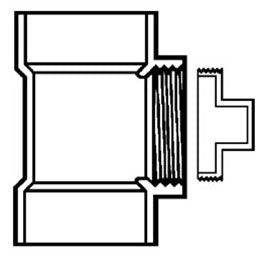 Lasco D443015 Tee Fitting 1-1/2 Inch Schedule 40 Replacement MPN D443015