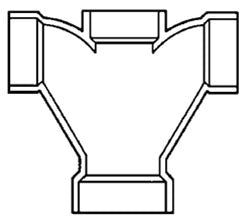 Lasco D510-241 Double Fixture 2 X 1-1/2 X 1-1/2 X 1-1/2