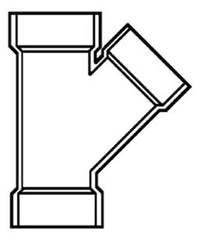 Lasco D600015 Wye Fitting 1-1/2 Inch 45 Degree Schedule 40