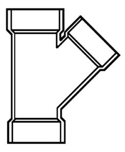 Lasco D600120 Wye Fitting 12 Inch