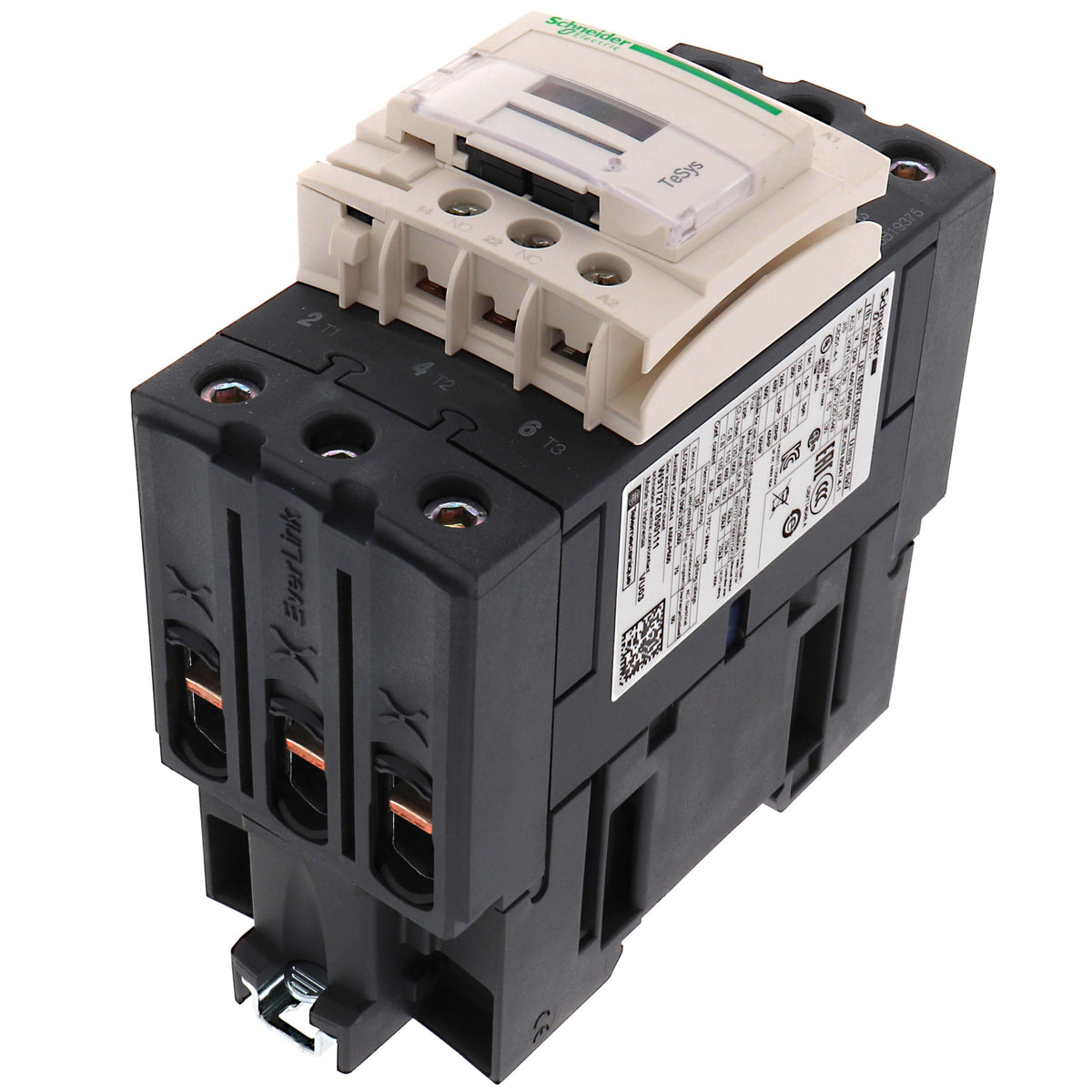 Schneider Electric LC1D65AG7 Square D 120 VAC 65 Amp 3-Pole 1NO 1NC Screw Terminal Full Voltage Non-Reversing IEC Contactor