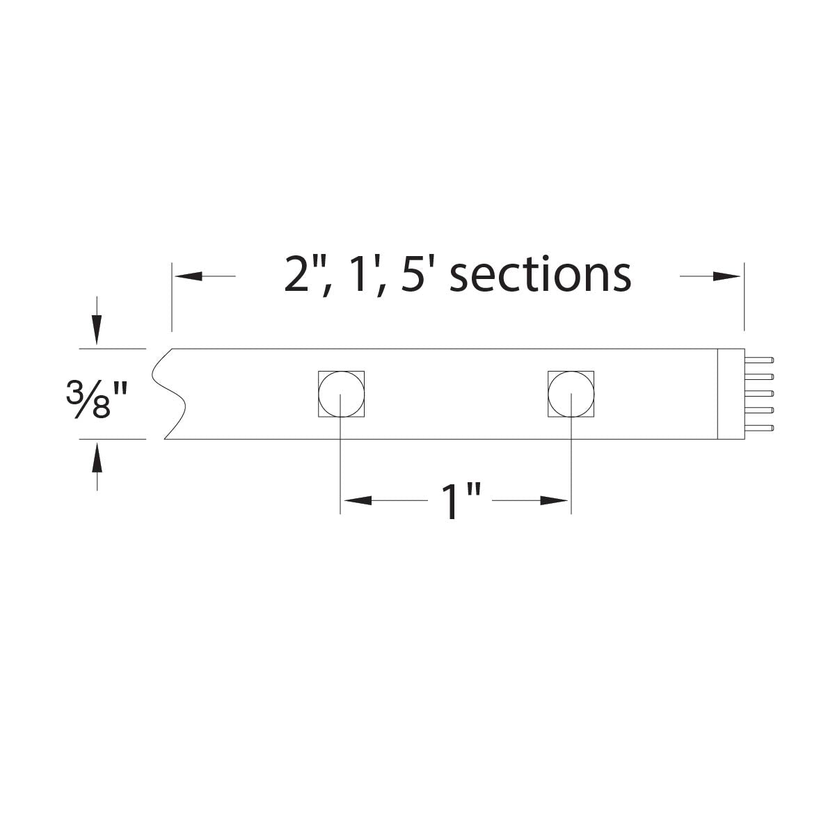 WAC LIGHTING Wac Lighting LED-T2427L-2IN-WT Invisiled Lite 0.33W Tape Light (2 in)