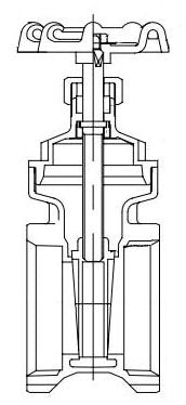 Legend Valve 104-467NL 1-1/2 FPT x FPT Gate Valve 200 PSI CWP Lead-Free