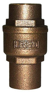 Legend Valve 105-465NL In-Line Spring Check Valve 1 Inch