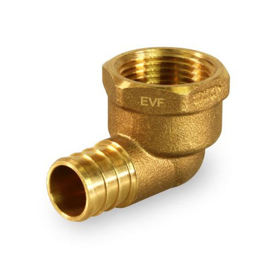 Everflow PXFL1212-NL | 1/2 Female Ip X 1/2 F1807 PEX Elbow Lead Free | Everflow