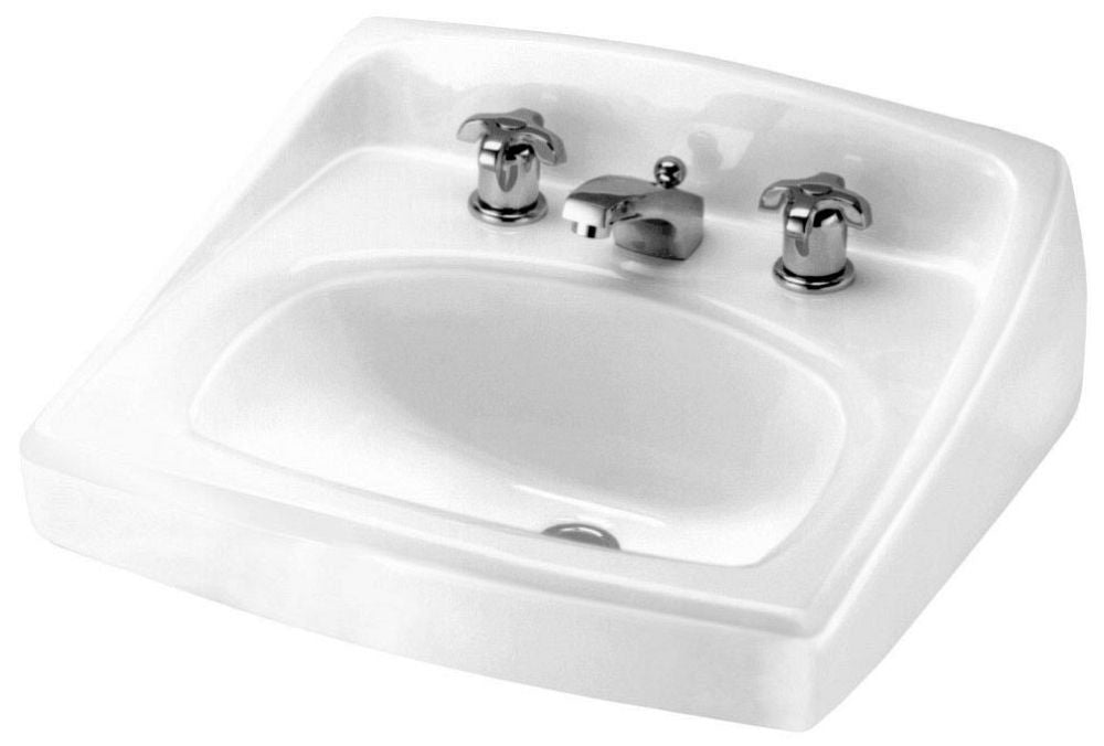 American Standard 356028 Lucerne Wall-hung Sink Power 8 Widespread