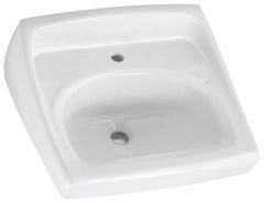 American Standard 356041.02 Lucerne Wall-hung Sink For Exposed Bracket Support With Center Hole Only