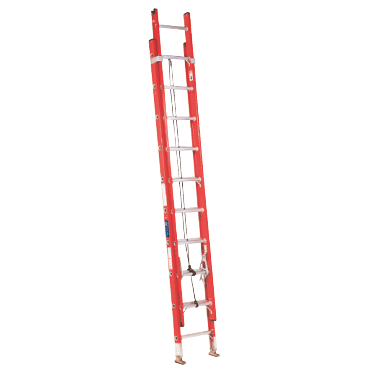 Louisville Ladder FE3240 Fiberglass Extension Ladder 300lb Load Capacity 40 ft