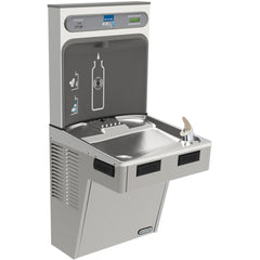 Elkay LMABF8WSLK Bottle Filling Station with Mechanically Activated Single ADA Cooler Filtered Refrigerated Light Gray