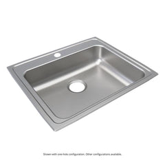 Elkay LRAD2521551 Lustertone 25 x 21-1/4 in. 1 Hole Stainless Steel Single Bowl Drop-in Kitchen Sink