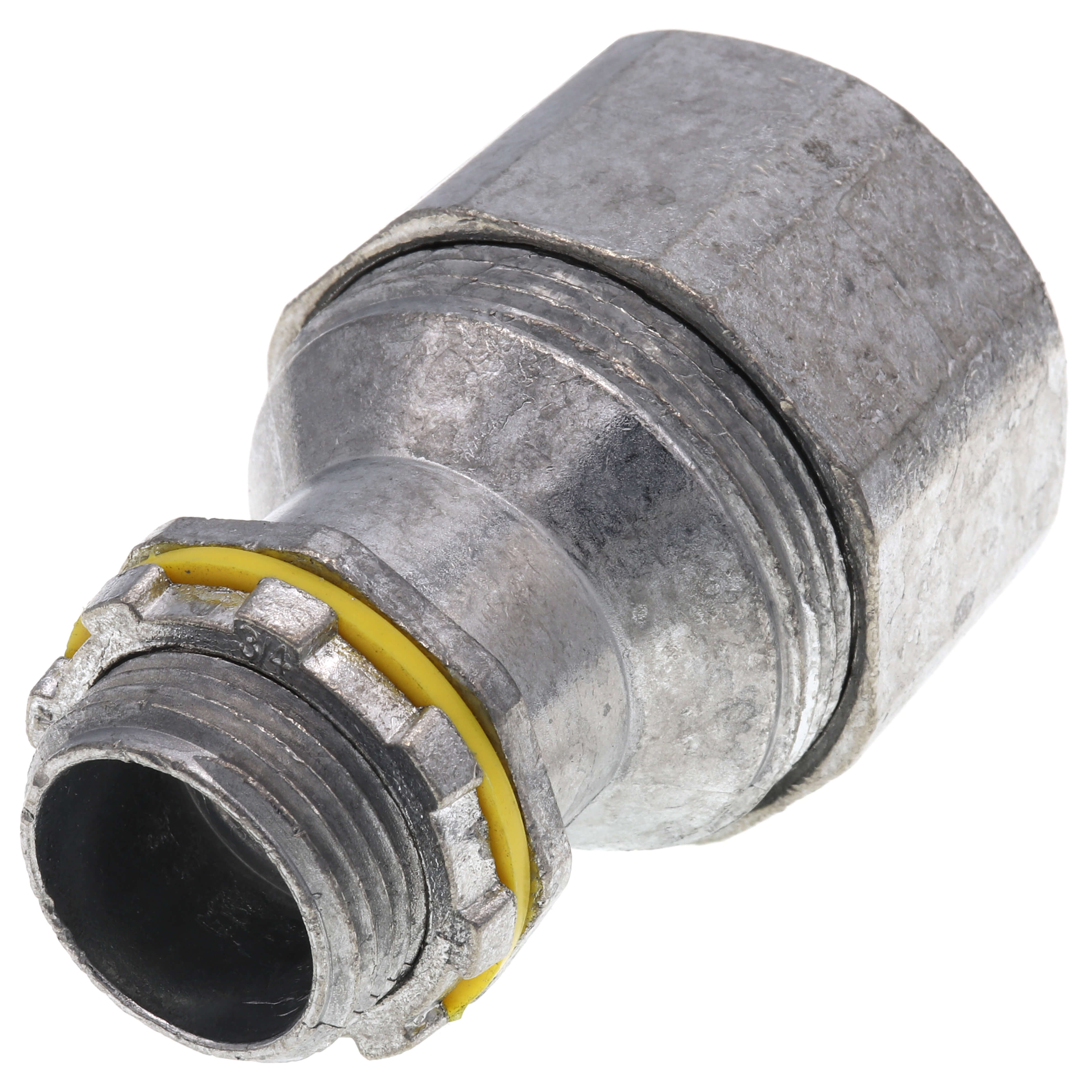 Arlington LTMC75 Liquid Tight Concrete Tight Zinc Fitting for PVC Jacketed MC Cable and Teck90 Cable 3/4