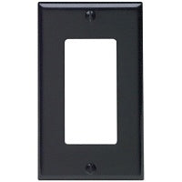 Leviton 80401-E 1-Gang Decora Wall Plate Black