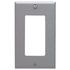 Leviton 80401-GY 1-Gang Decora Wall Plate Thermoset Gray