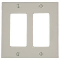 Leviton 80409-NT 2-Gang Decora/GFCI Device Wallplate Standard Size Replacement MPN