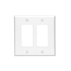 Leviton PJ262-W 2-Gang Decora/GFCI Device Wallplate Midway Size Replacement MPN