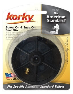 Korky 421BP Rubber, Seal, Combination, Flapper Seat Disc for American Standard 2 Toilet