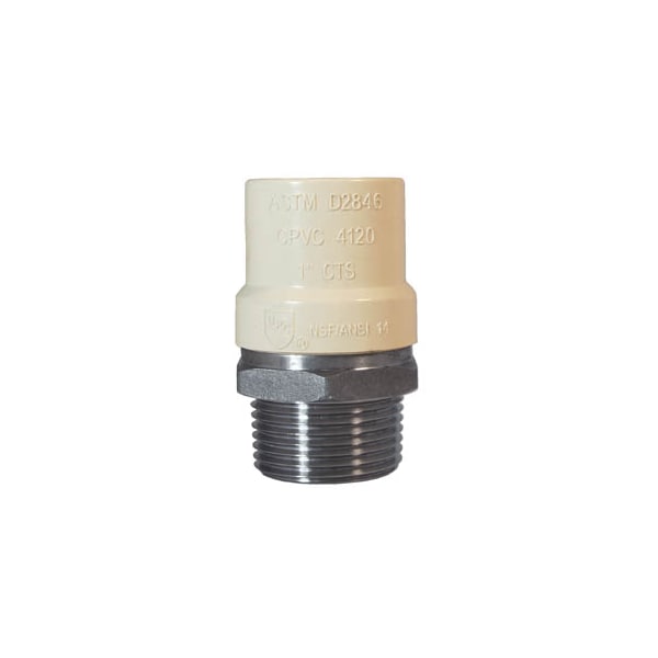 Legend Valve 302-438 2 MIP X CPVC SS TRANS FITTING