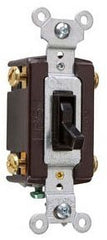 Pass & Seymour 664BKG 15 Amp 120 VAC 4-Way Black Thermoplastic Toggle Switch