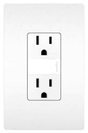 Legrand-Pass & Seymour NTL885TRW N LITE+2 15A TR OUTLETS+LOUVR WH