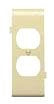 Pass & Seymour PJSC8I 1-Duplex Receptacle Ivory Smooth Nylon Semi-Jumbo Center Sectional Wallplate