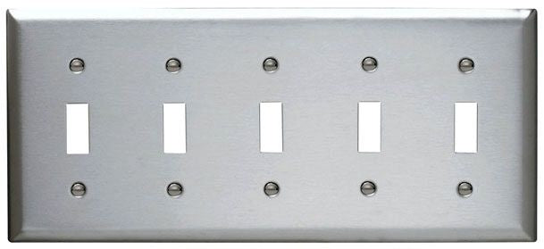 Pass & Seymour SS5 Wall Plate Standard 302/304 Stainless Steel