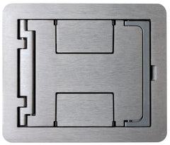 Legrand-Wiremold FPBTCAL Floorport Flanged Blank Top; Aluminum