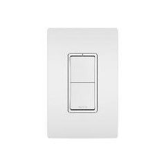 Legrand RCD33W 15A 120V Radiant Combination (2) Single Pole/3-Way Switches, White