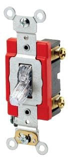 Leviton 1221-PLC AC Quiet Toggle Switch 120 VAC 20 Amp 1 Pole 1 Hp