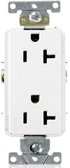 Leviton 16342-W Decora Plus Duplex Receptacle 20 Amp 125 Volt NEMA 5-20R