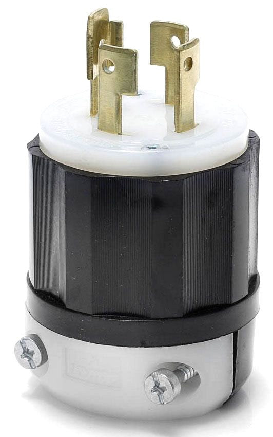 Leviton 3431-C Plug Lkg 120/208VAC 30A 4 4 Black/White