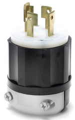 Leviton 3431-C Plug Lkg 120/208VAC 30A 4 4 Black/White