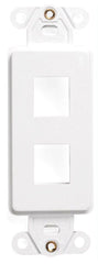 Leviton 41642-W QuickPort Decora Insert, 2-Ports, White